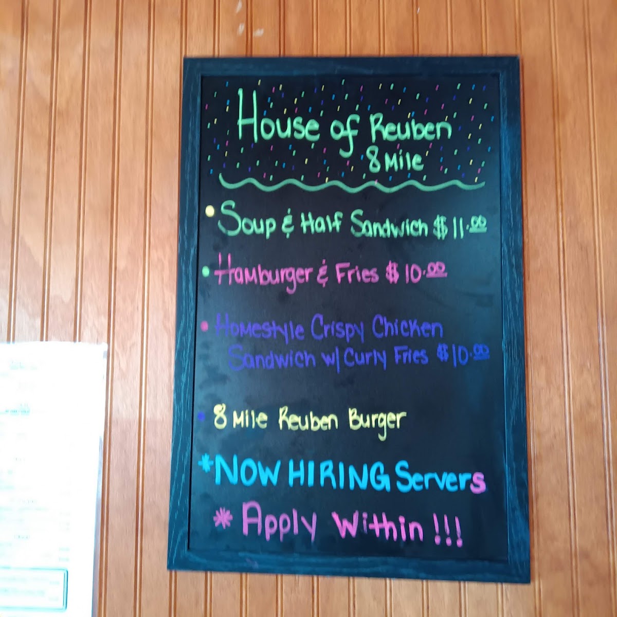 House of Reuben 8 Mile Menu - Image 4